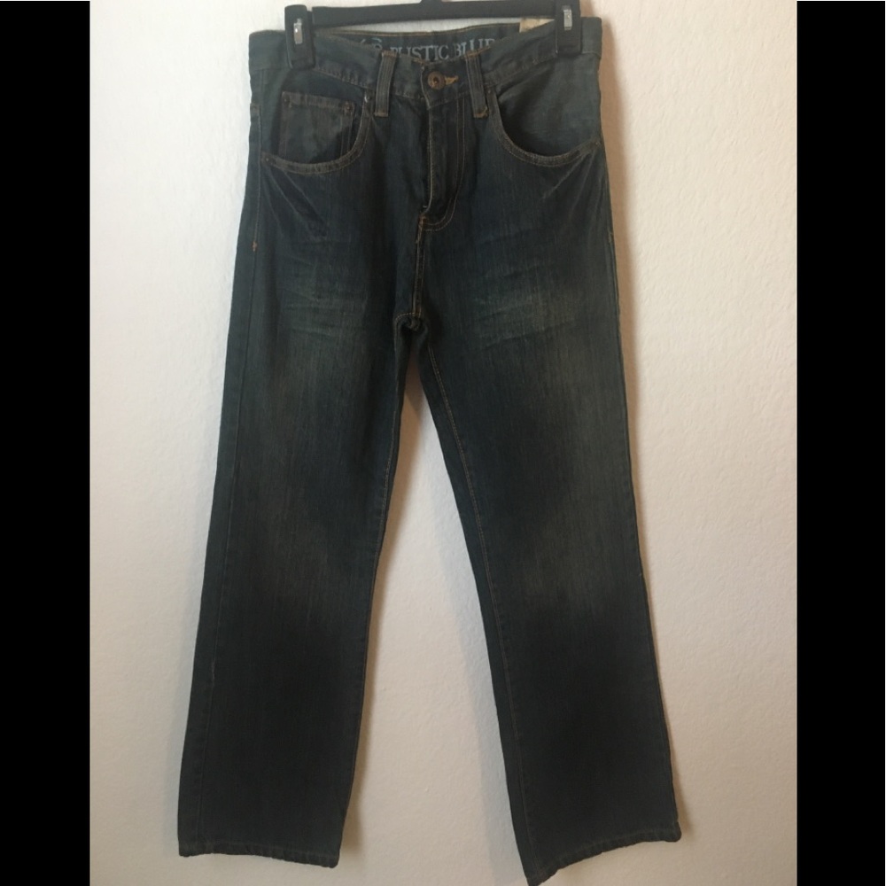 Rustic Blue Bootcut adjustable waist jeans sz16